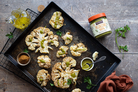Recette image Cavolfiore arrosto con Pistacchio 100% e paprika
