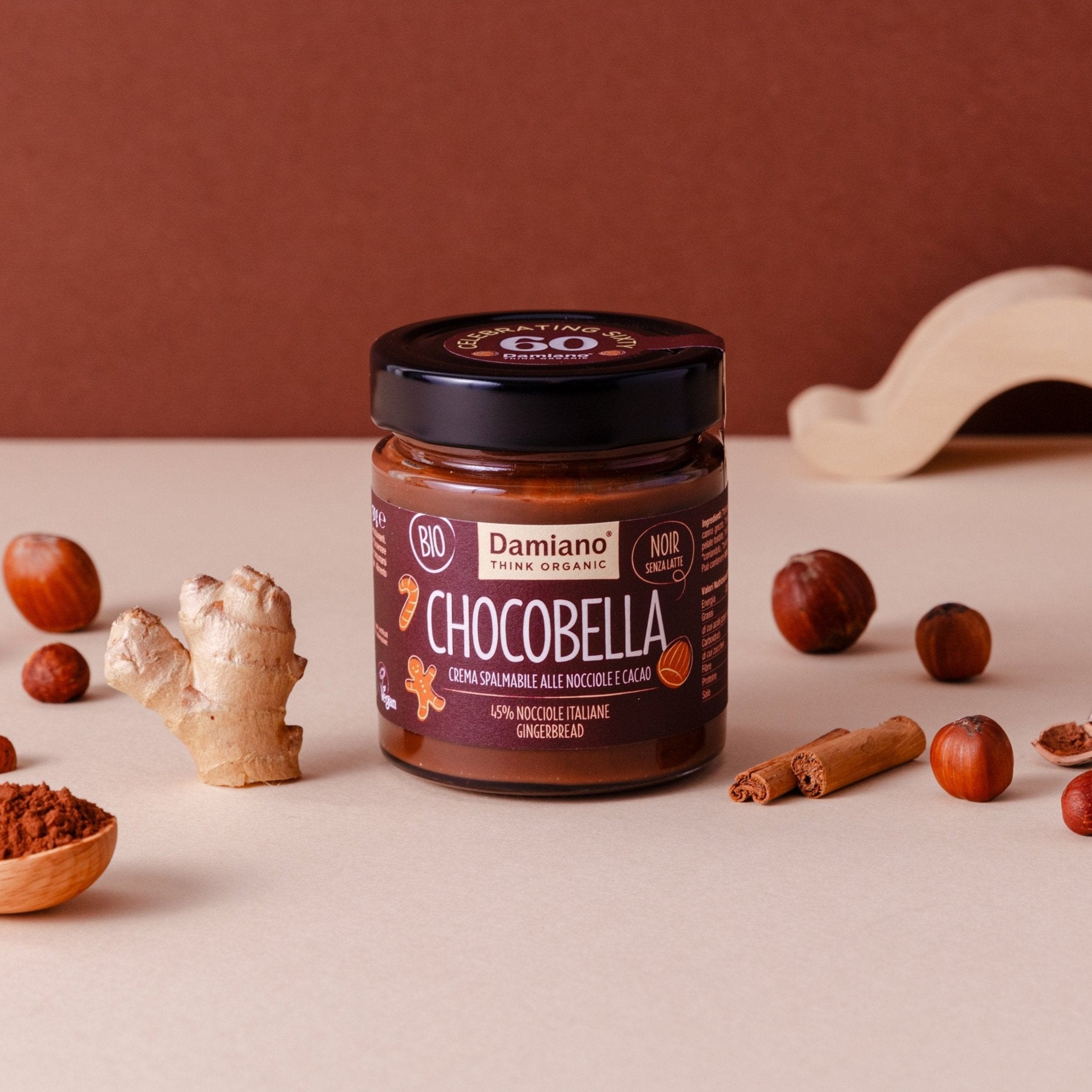 ◆kakao◆ Chocobella Noir Pan di Zenzero – Damiano Organic