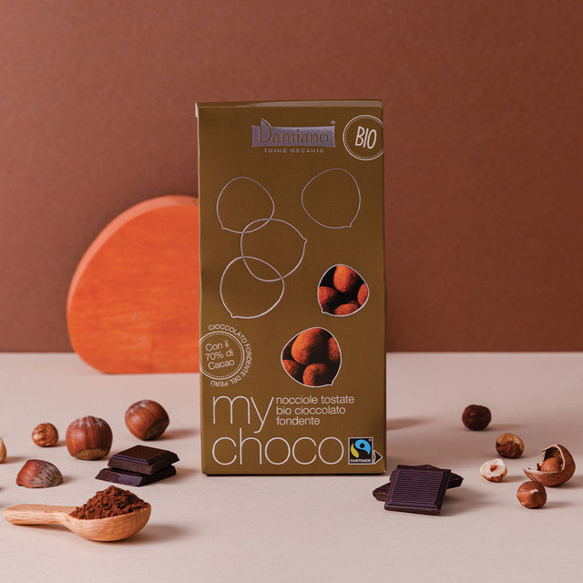 Image représentative du produit Noisettes enrobées de chocolat noir - My Choco
