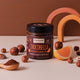 vasetto di Chocobella Noir all'arancia da 200g, crema al cacao e nocciole con essenza di arancia.
